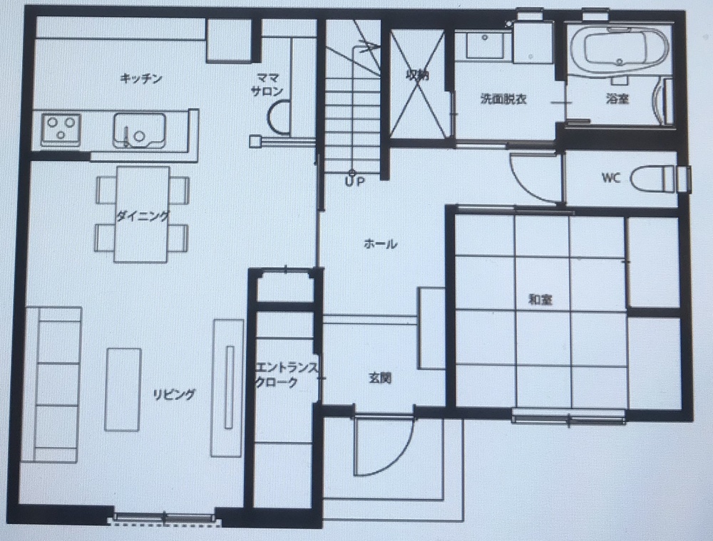 麗華の1階の図面