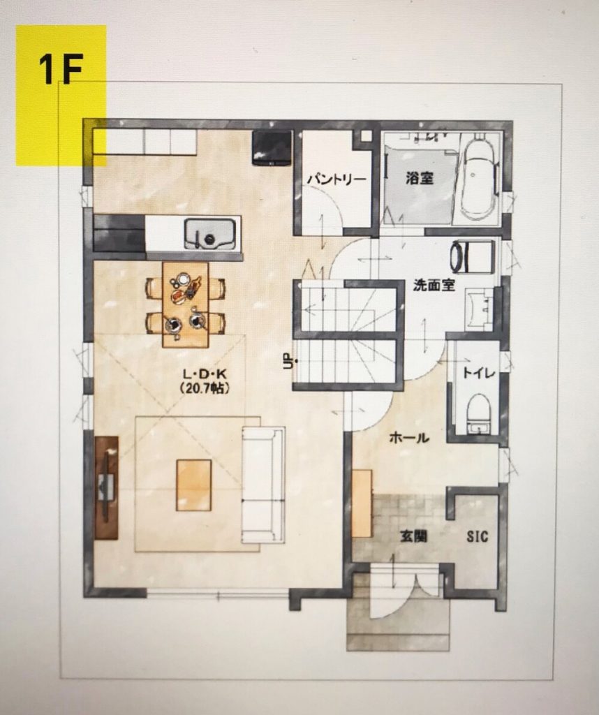 シンサプライズ間取り1階
