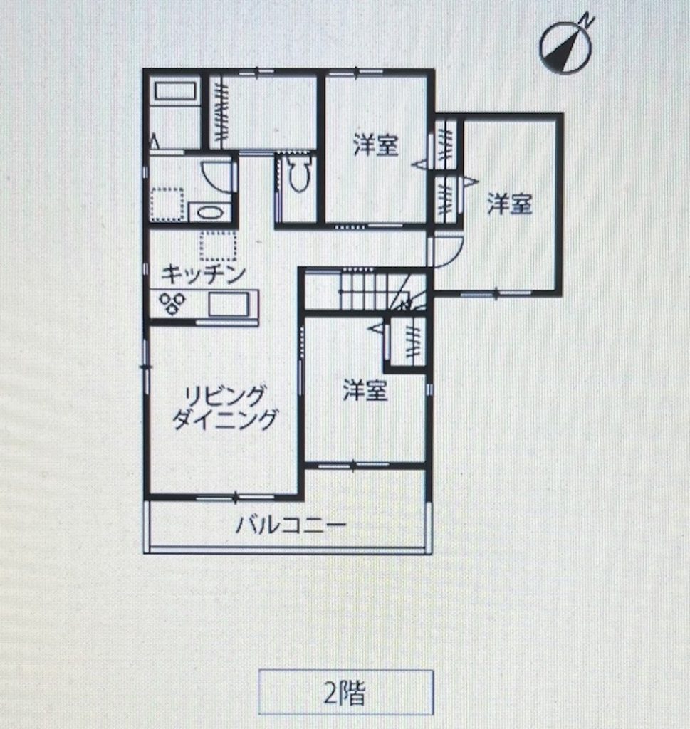 「MOKUA-J」間取り2階