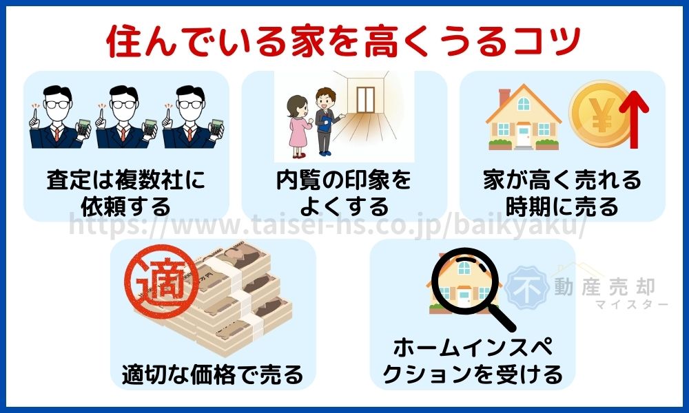 住んでいる家　高く売る方法