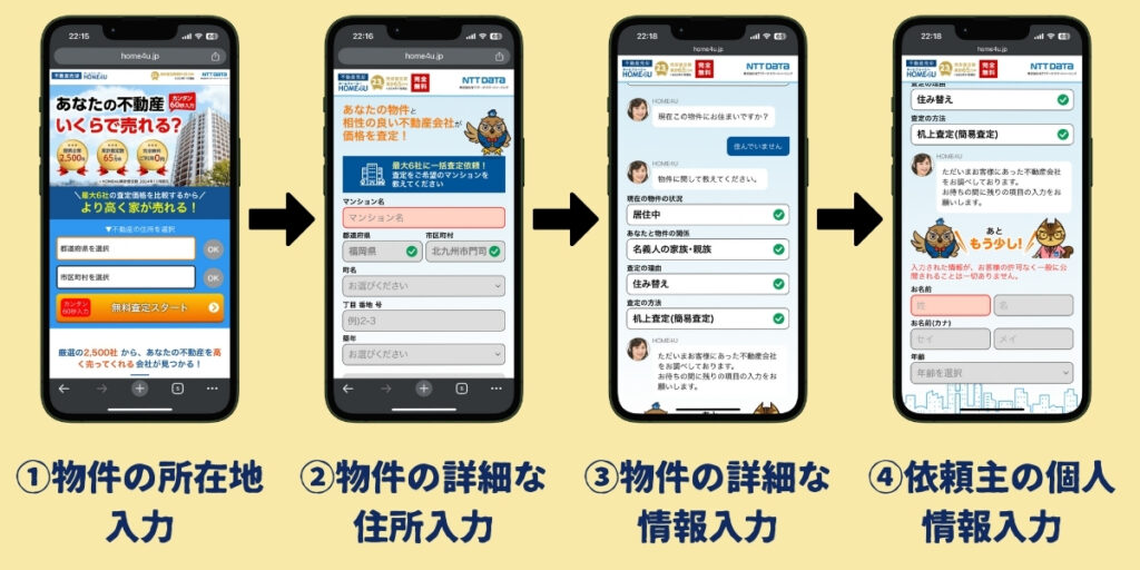 HOME4U査定の流れ
