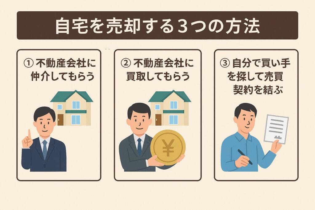 自宅を売却する3つの方法