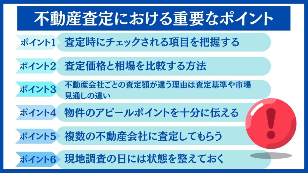 不動産査定における重要ポイント