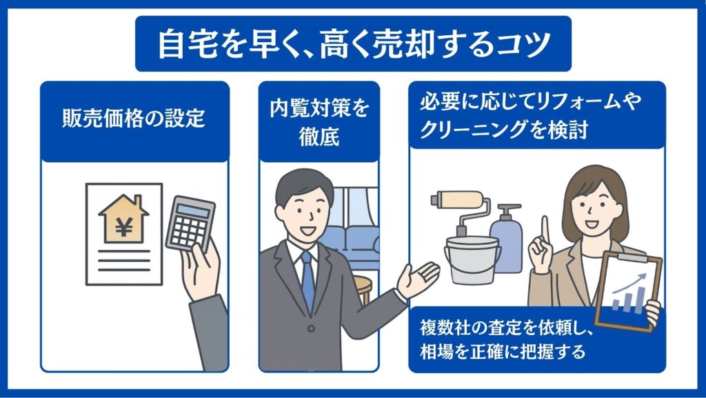 早く高く売却するコツ
