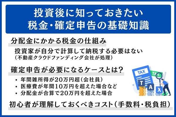 投資後に知っておきたい税金・確定申告の基礎知識
