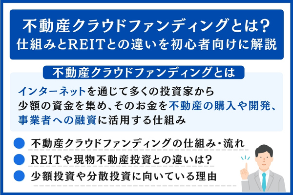 不動産クラウドファンディングの仕組み
