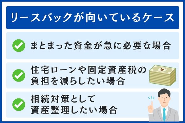 リースバックが向いている