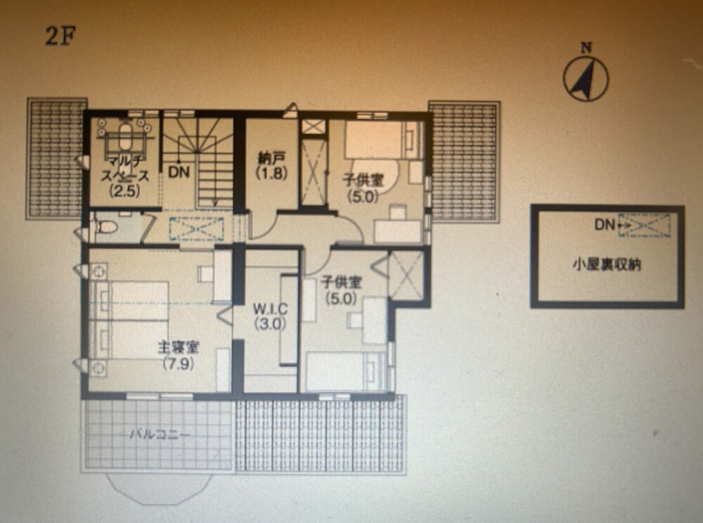 GRAND TO YOU V(グランツーユーV)間取り2階小根裏収納