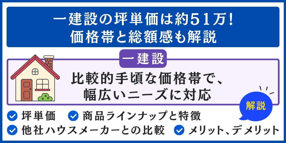 一建設の坪単価は約51万