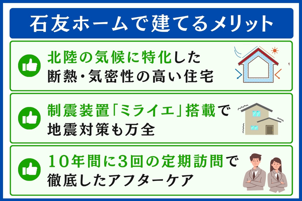 石友ホームで建てるメリット