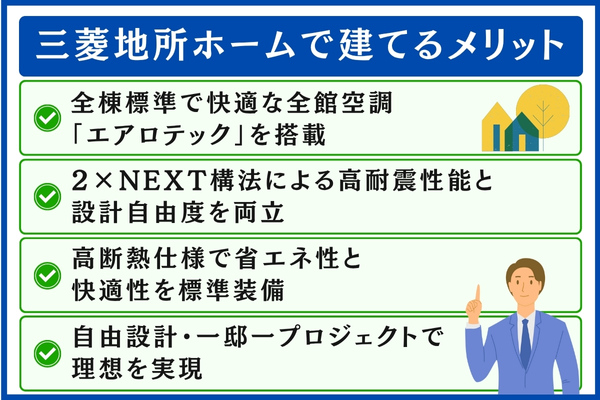 三菱地所ホームで建てるメリット