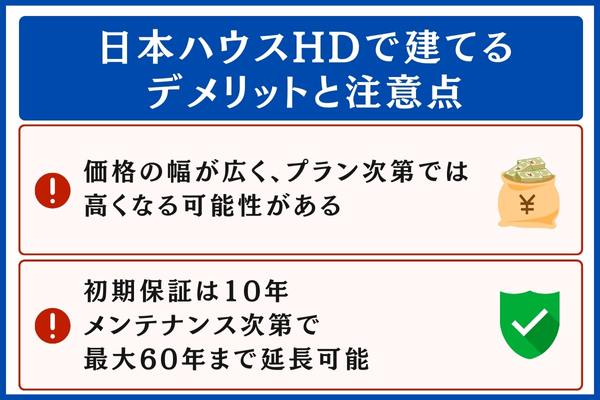 日本ハウスHDで建てるデメリット