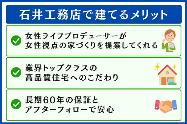石井工務店で建てるメリット