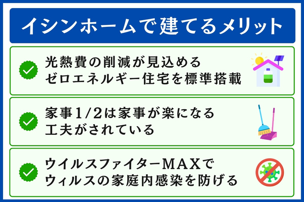 イシンホームで建てるメリット