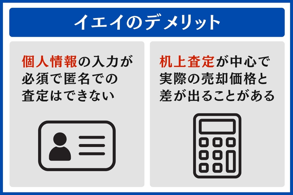 イエイのデメリット