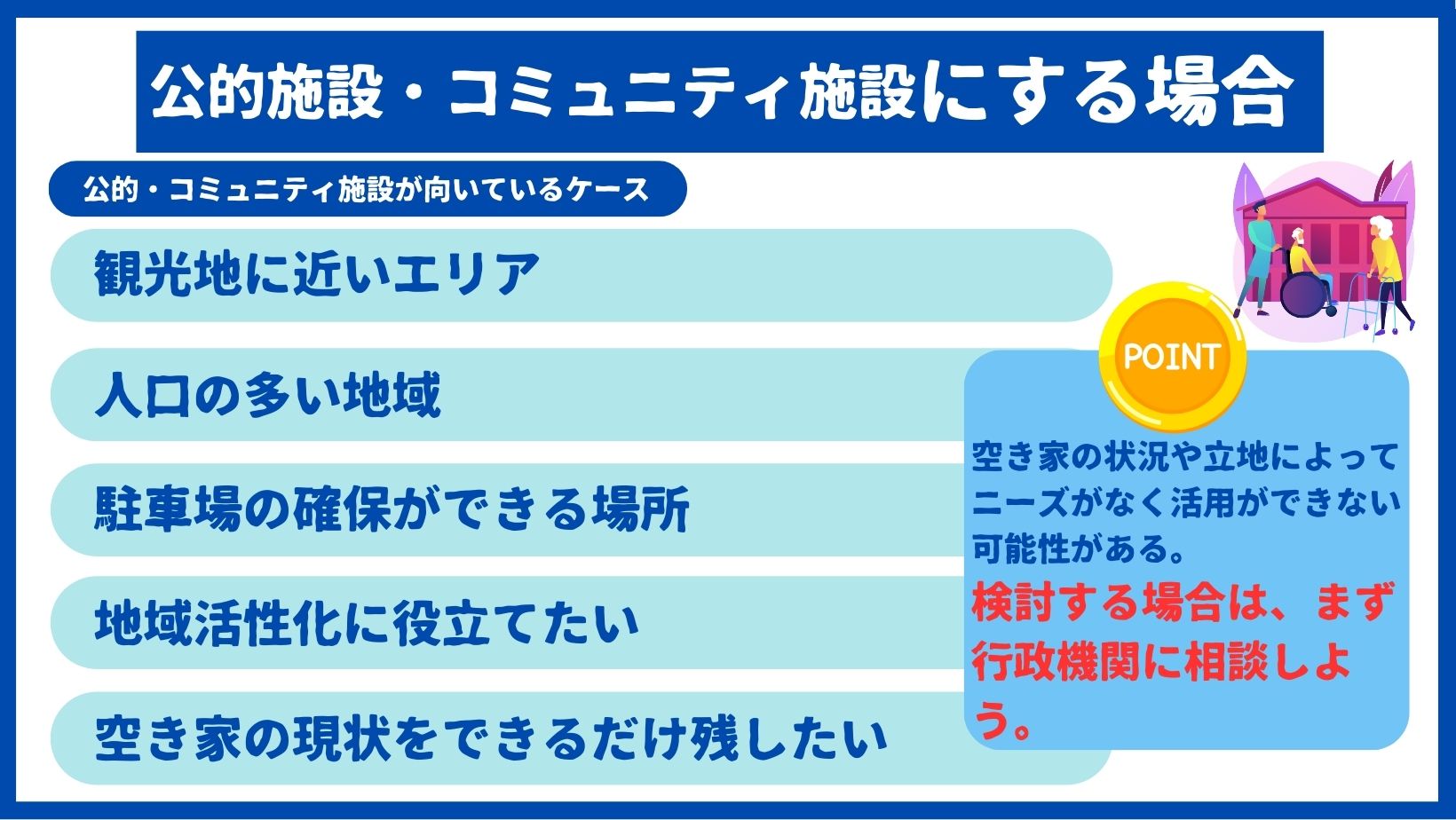 公的・コミュニティ施設にするケース
