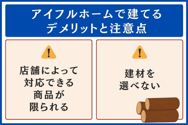 アイフルホームで建てるデメリット