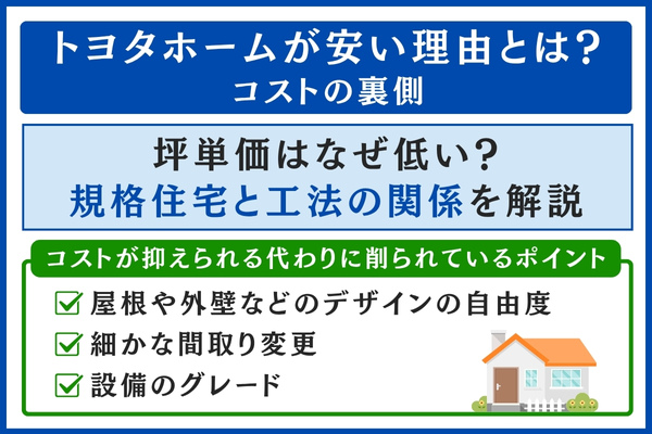 トヨタホームが安い理由