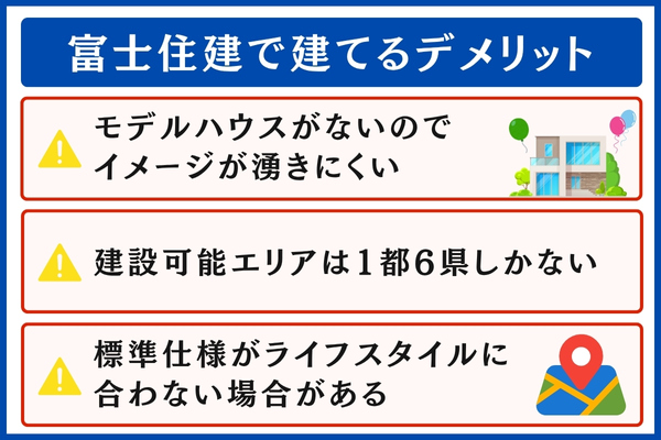 富士住建で建てるデメリット