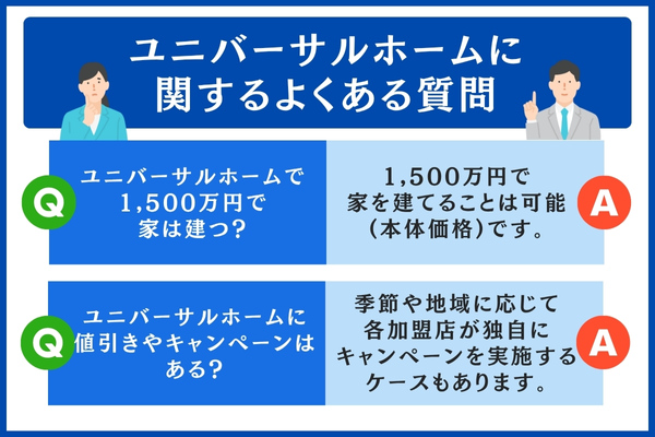 ユニバーサルホームに関するよくある質問
