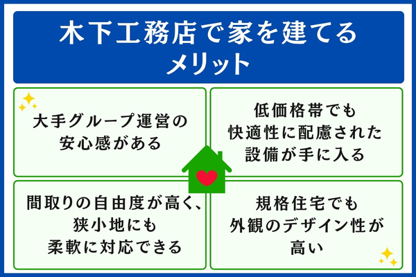 木下工務店で家を建てるメリット