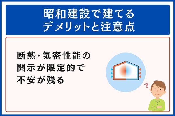 昭和建設で建てるデメリット