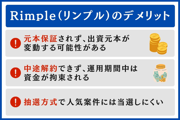 Rimple（リンプル）のデメリット