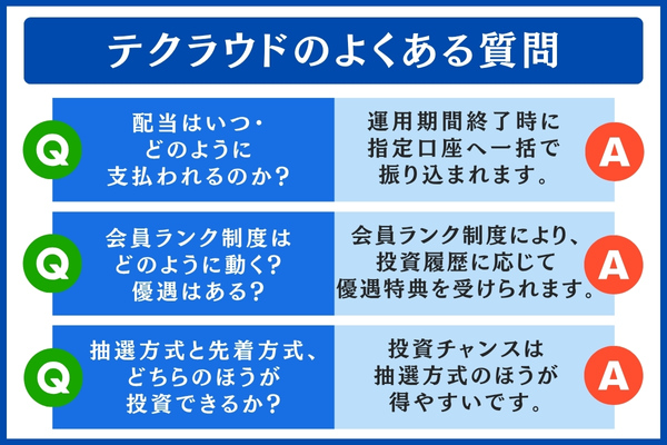 テクラウド(TECROWD)のよくある質問