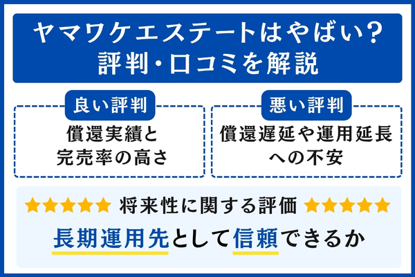 ヤマワケエステートの評判・口コミ