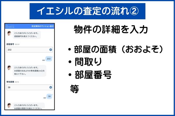 イエシル（IESHIL）で査定する流れ②