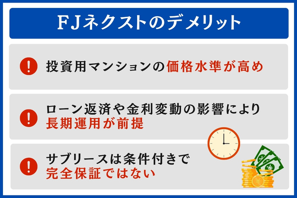 FJネクストのデメリット