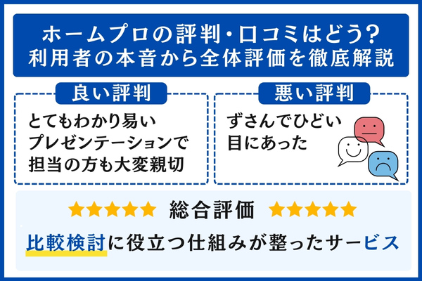 ホームプロの評判・口コミ