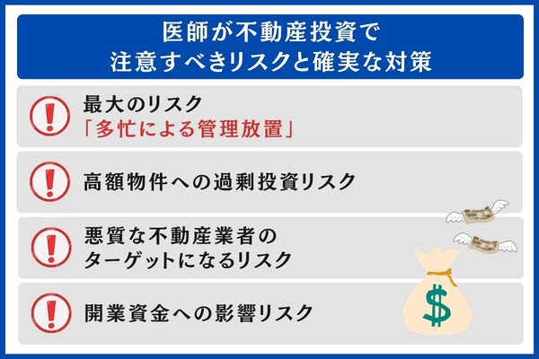 医師の不動産投資におけるリスク