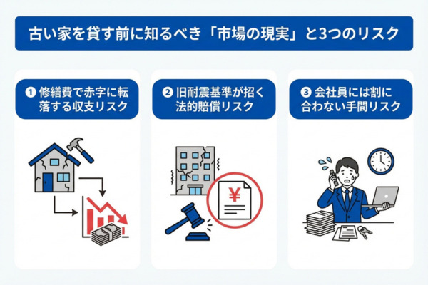 古い家を貸す前に知るべき「市場の現実」と3つのリスク