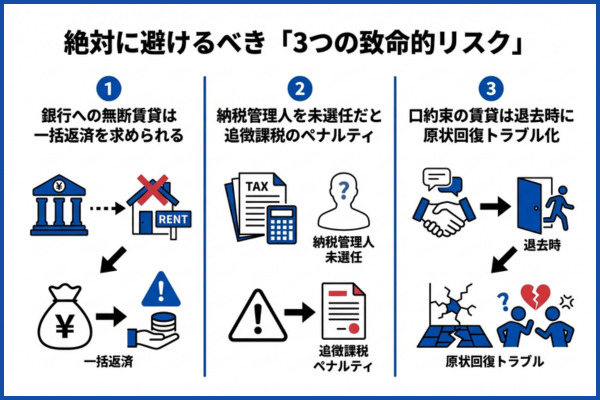 絶対に避けるべき「3つの致命的リスク」(ローン・税金・契約)