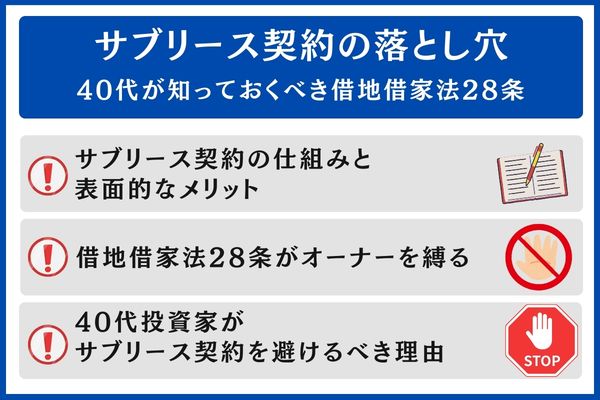 40代が知っておくべき借地借家法28条