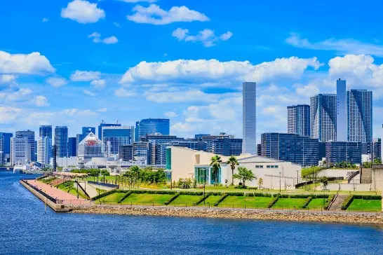 写真:月島エリア風景