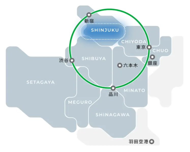 新宿エリア地図
