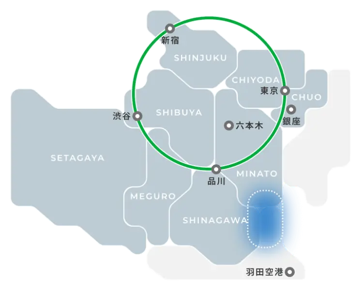 品川・ベイサイドエリア地図